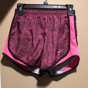 Pink and Black Patterned Nike Dri-Fit shorts!
